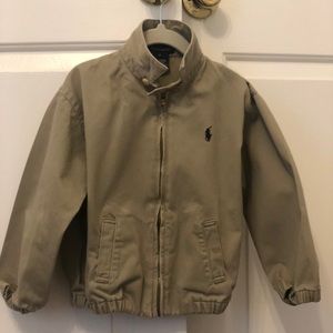 Ralph Lauren tan windbreaker 4t gently worn. Smoke free home.